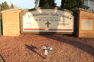 St. Max Kolbe Sign