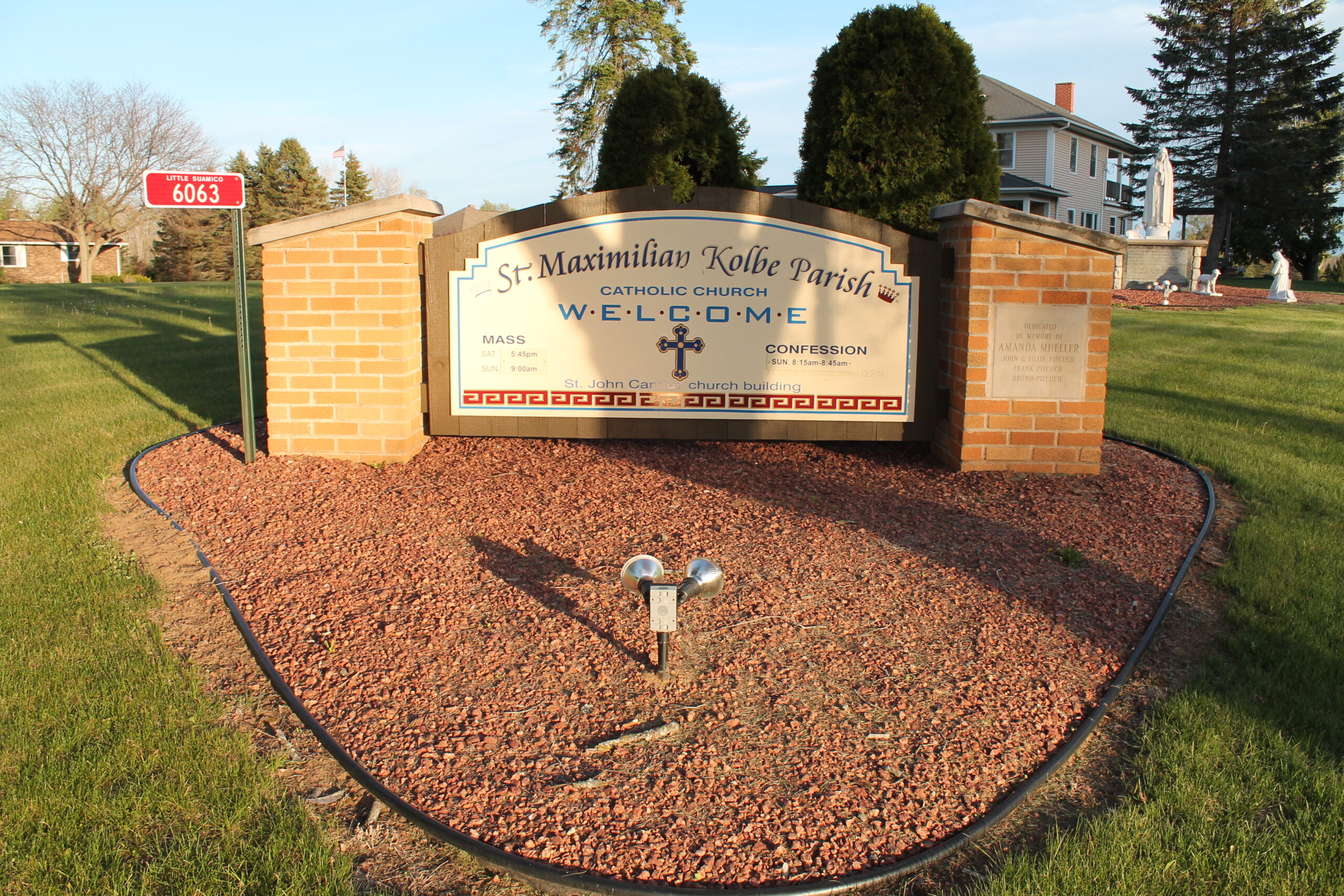 The Maximilian Kolbe Parish Sign