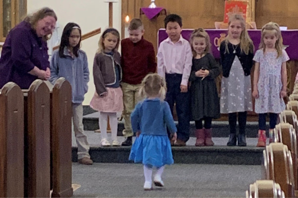 Children at the altar